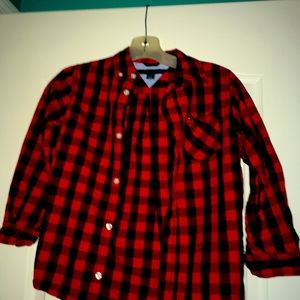 Black & Red plaid button up